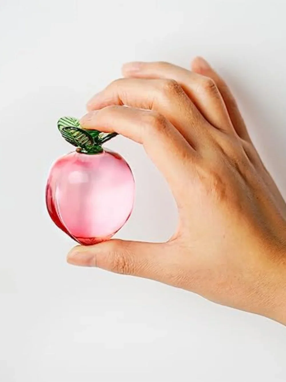 New -‎ Glass Fruits Decor Crystal Peach Figurines Collectibles for Office